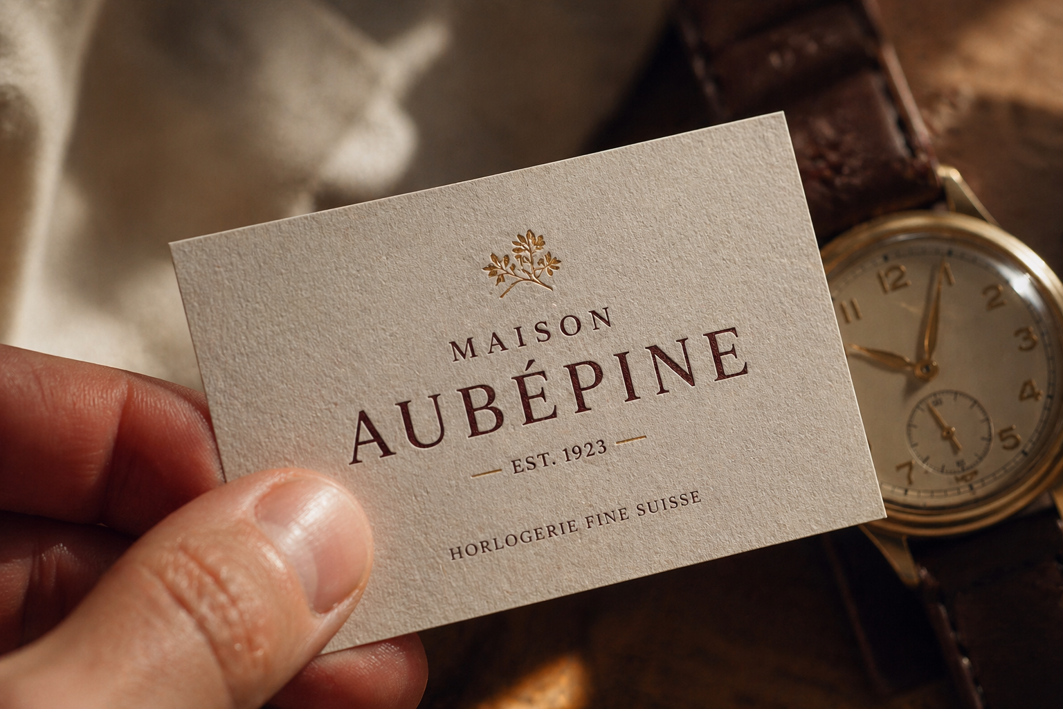 Maison Aubépine — détail marque