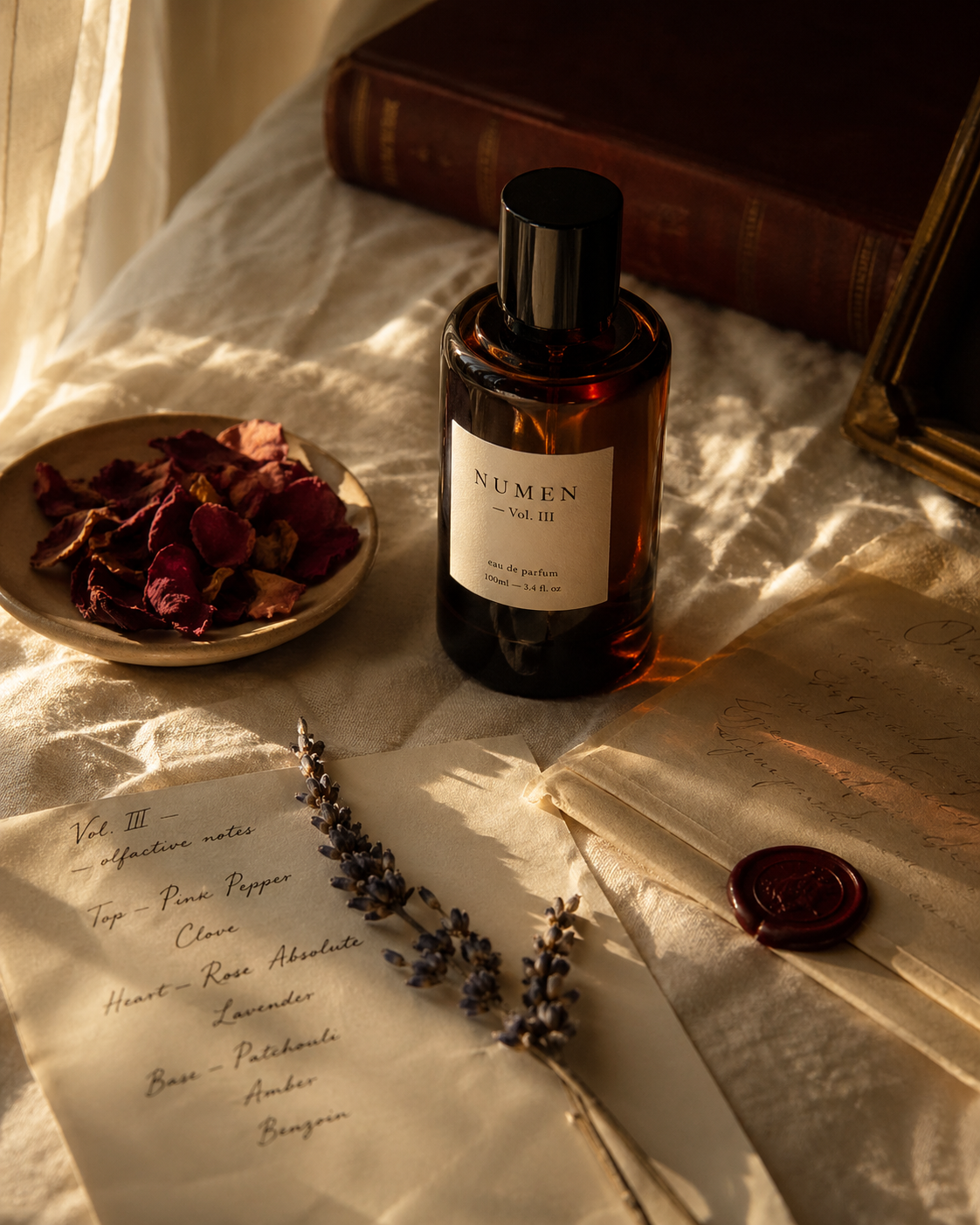 Numen Parfums — étiquette détail